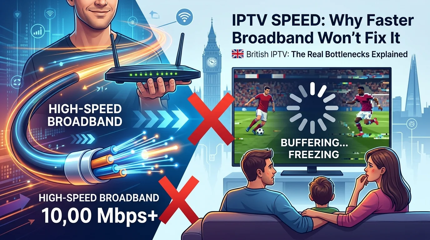 Internet speed for IPTV — how many Mbps you really need in the UK