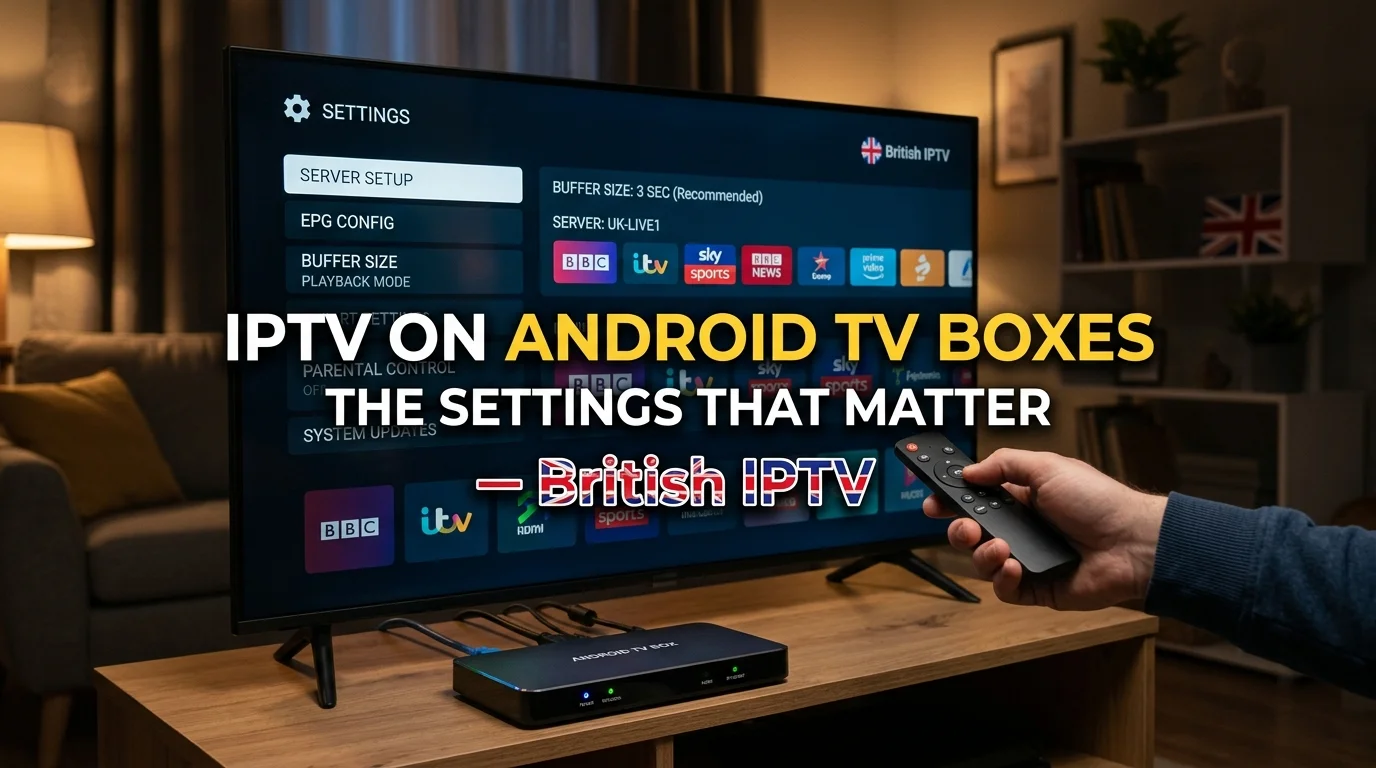 IPTV on Android TV box — setup guide and the settings that matter