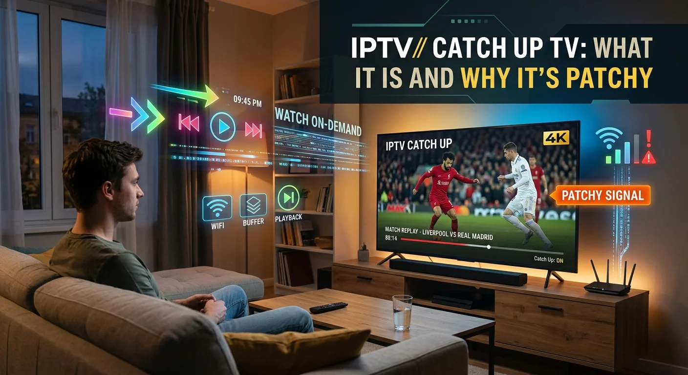 IPTV catch up TV — how rewind and replay work and why coverage varies