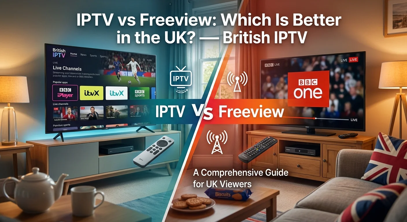 IPTV vs Freeview in the UK — channels, cost, quality and reliability compared